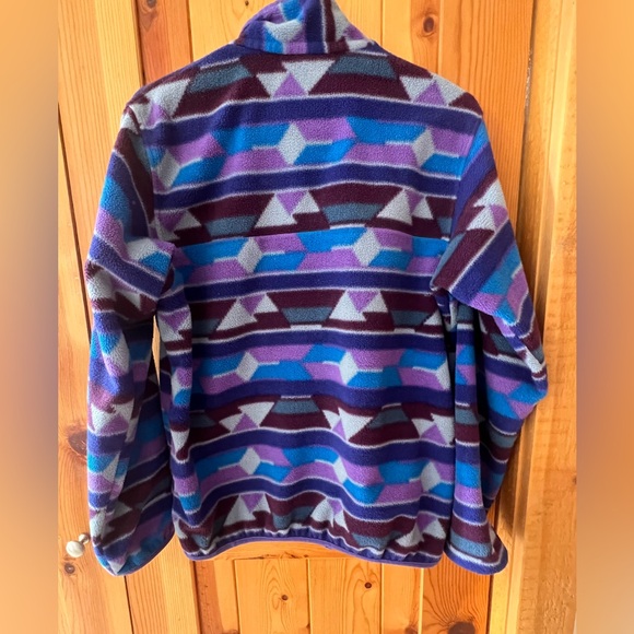 Patagonia Women's Medium Synchilla Snap-T Fleece Pullover Jacket Purple - Picture 5 of 6